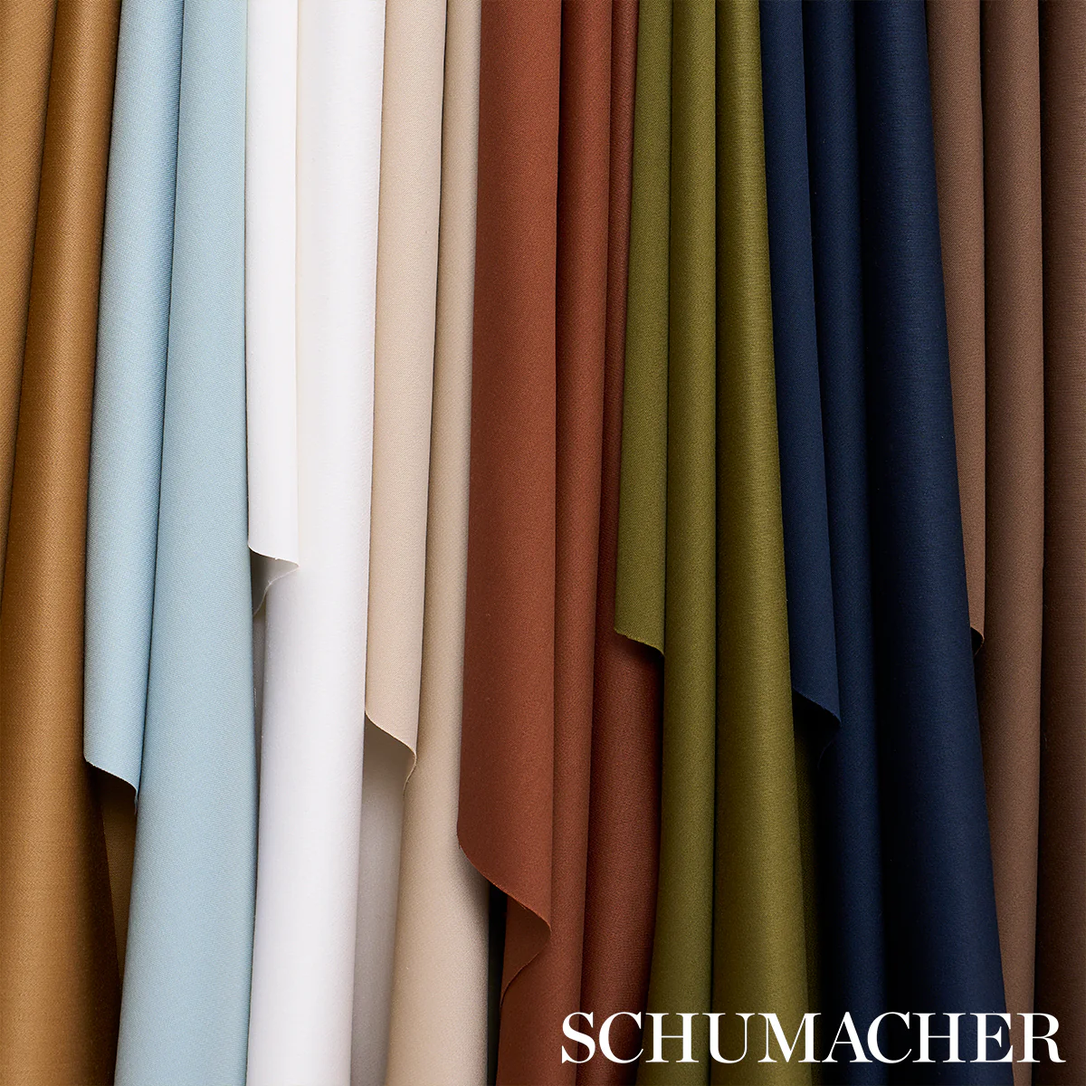 87323 | Donovan Merino Wool Sateen, Rust - Schumacher Fabric - Image 4