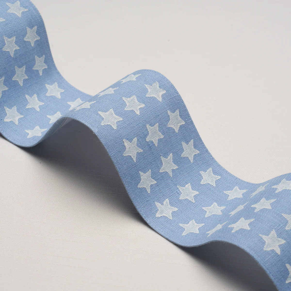 87560 | Astra Block Print Tape, Sky - Schumacher Trim - Image 3