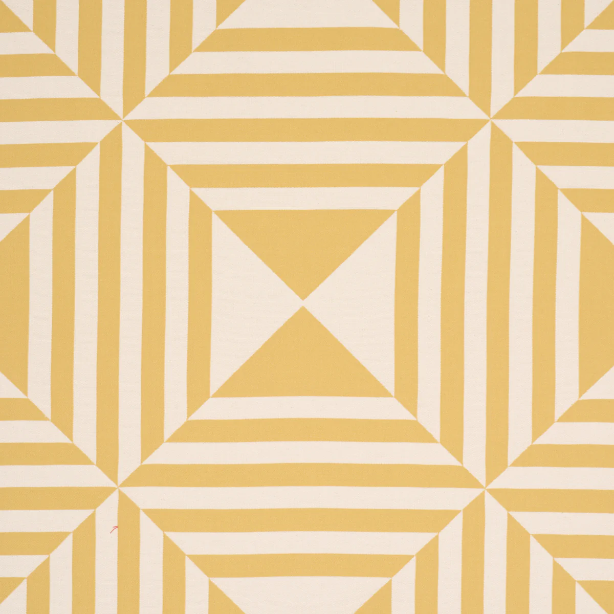 87592 | Square In A Square, Yellow - Schumacher Fabric - Image 3