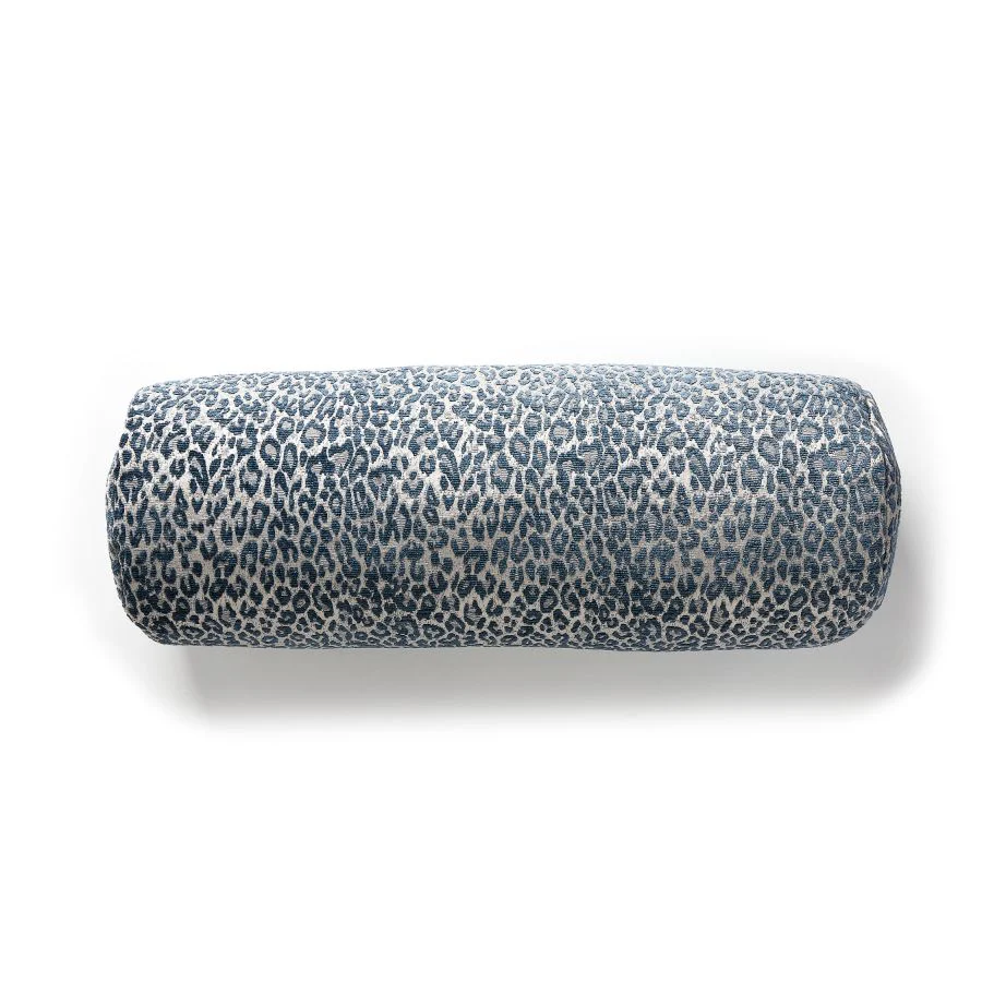 A9BLEOPILL0008 | Leopard, Orion Blue - Scalamandre Pillows