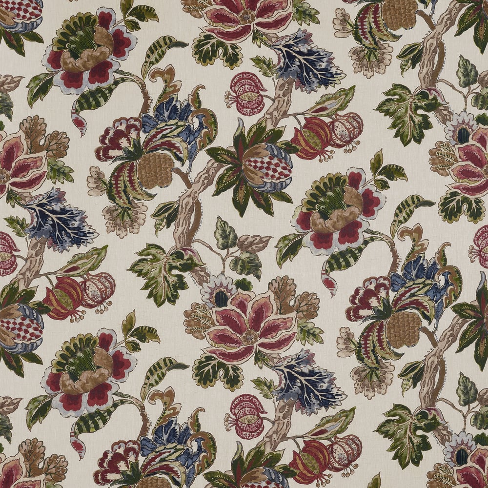 AF16139 | Belvedere Fabric Book, Stockbridge, Apricot and Slate - Anna French Fabric