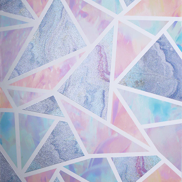 AH296002 | Arthouse, Lizzie Pastel Triangles - Brewster Wallpaper