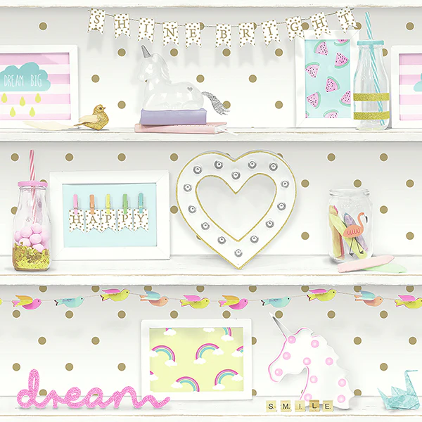 AH696004 | Arthouse, Bonnie Multicolor Memento - Brewster Wallpaper