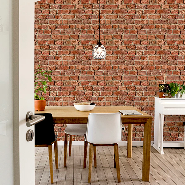AH696600 | Arthouse, Clifford Red Urban Brick - Brewster Wallpaper - Image 3