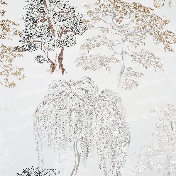 AH909605 | Arthouse, Midori Neutral Trees - Brewster Wallpaper