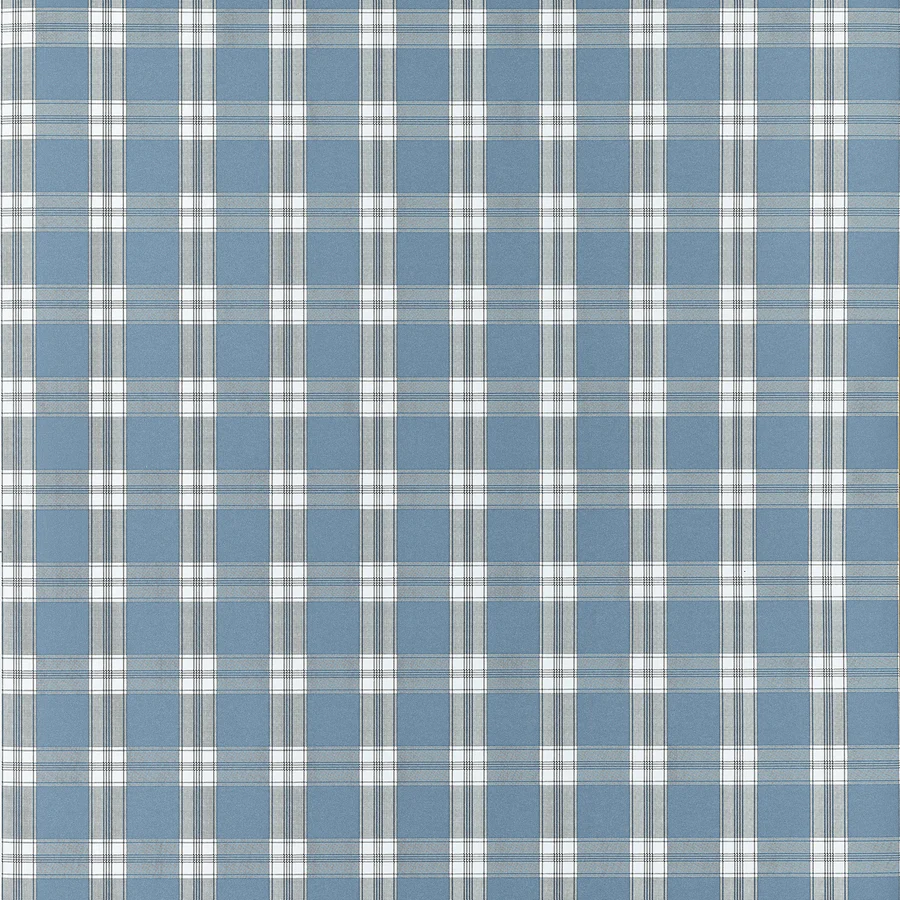 At10708 | Payton Check, Blue - Anna French Wallpaper