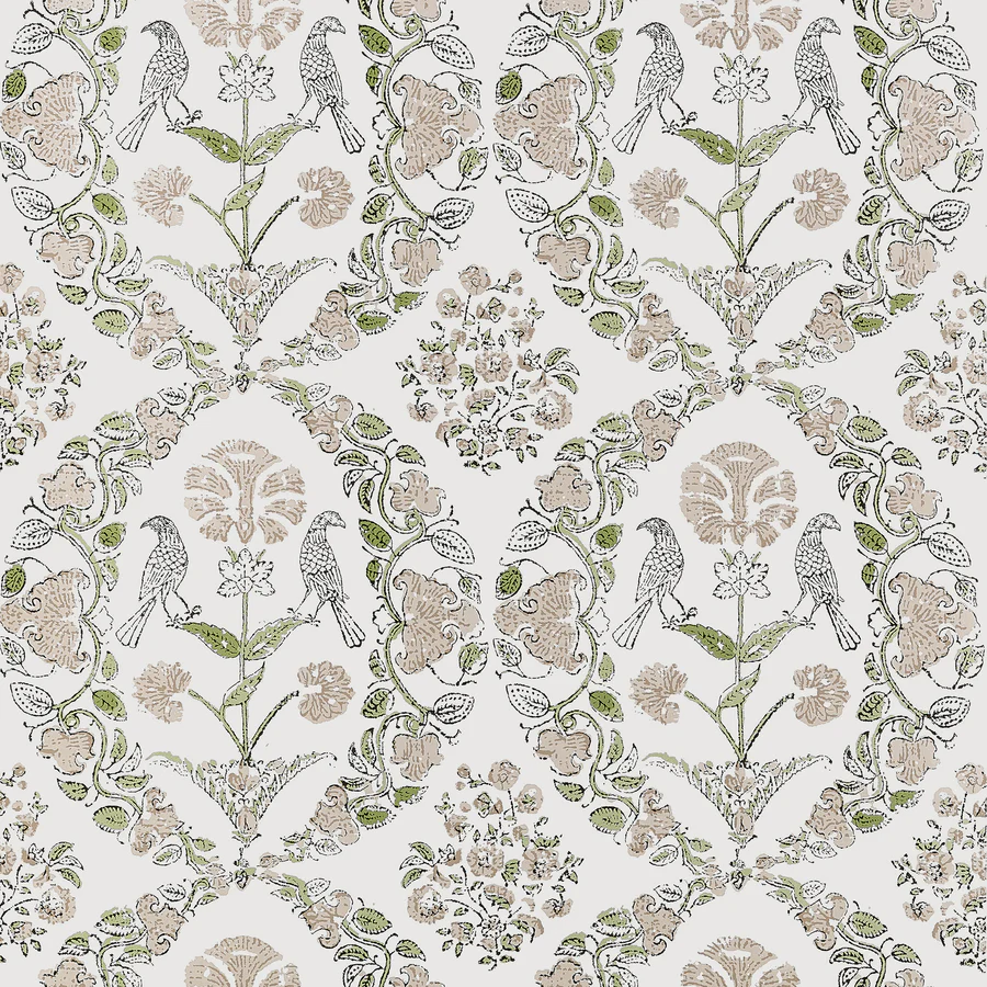 At10738 | Paloma, Beige - Anna French Wallpaper