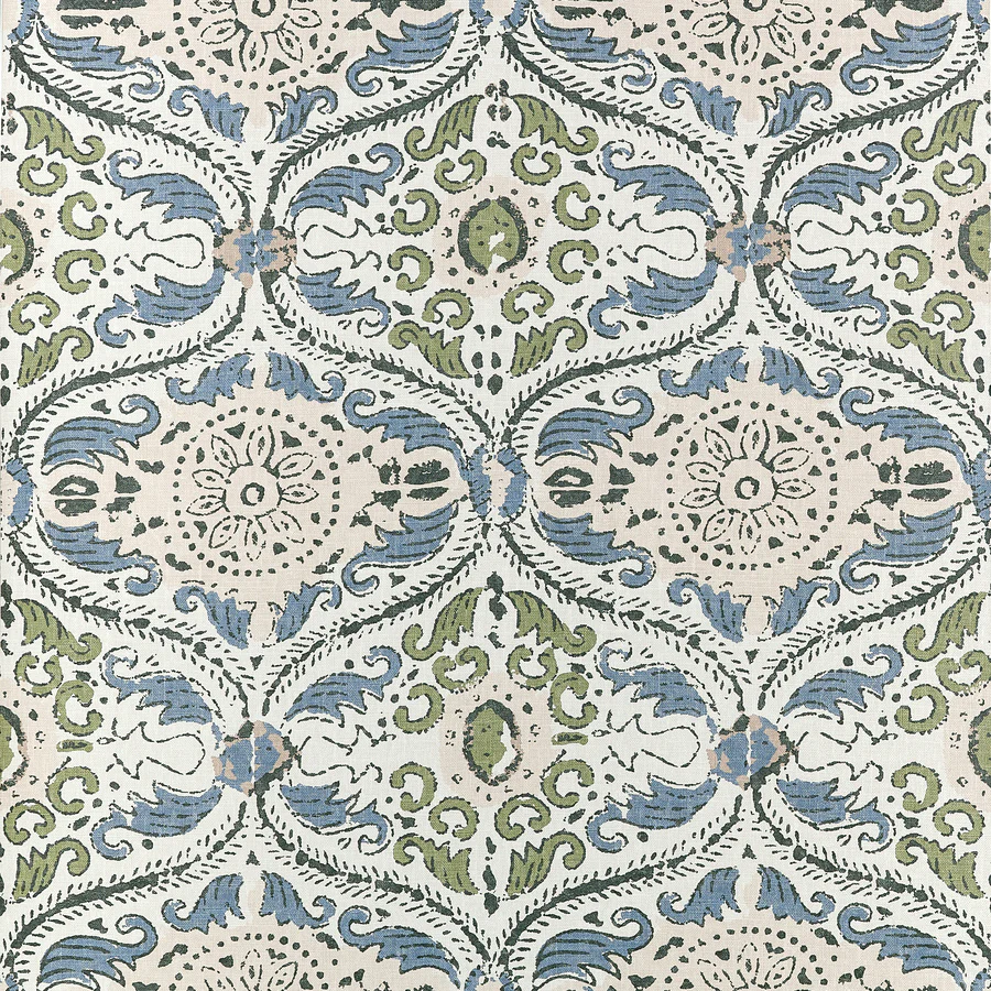 At10756 | Cecilia, Blue And Green - Anna French Wallpaper