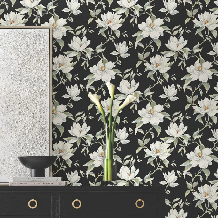 Df3313 | Decadence Ii, Garden Jewels Black - Candice Olson Wallpaper - Image 3