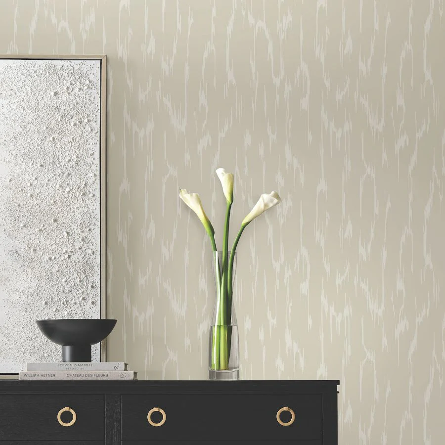 Df3364 | Decadence Ii, Flowing Taupe - Candice Olson Wallpaper - Image 3