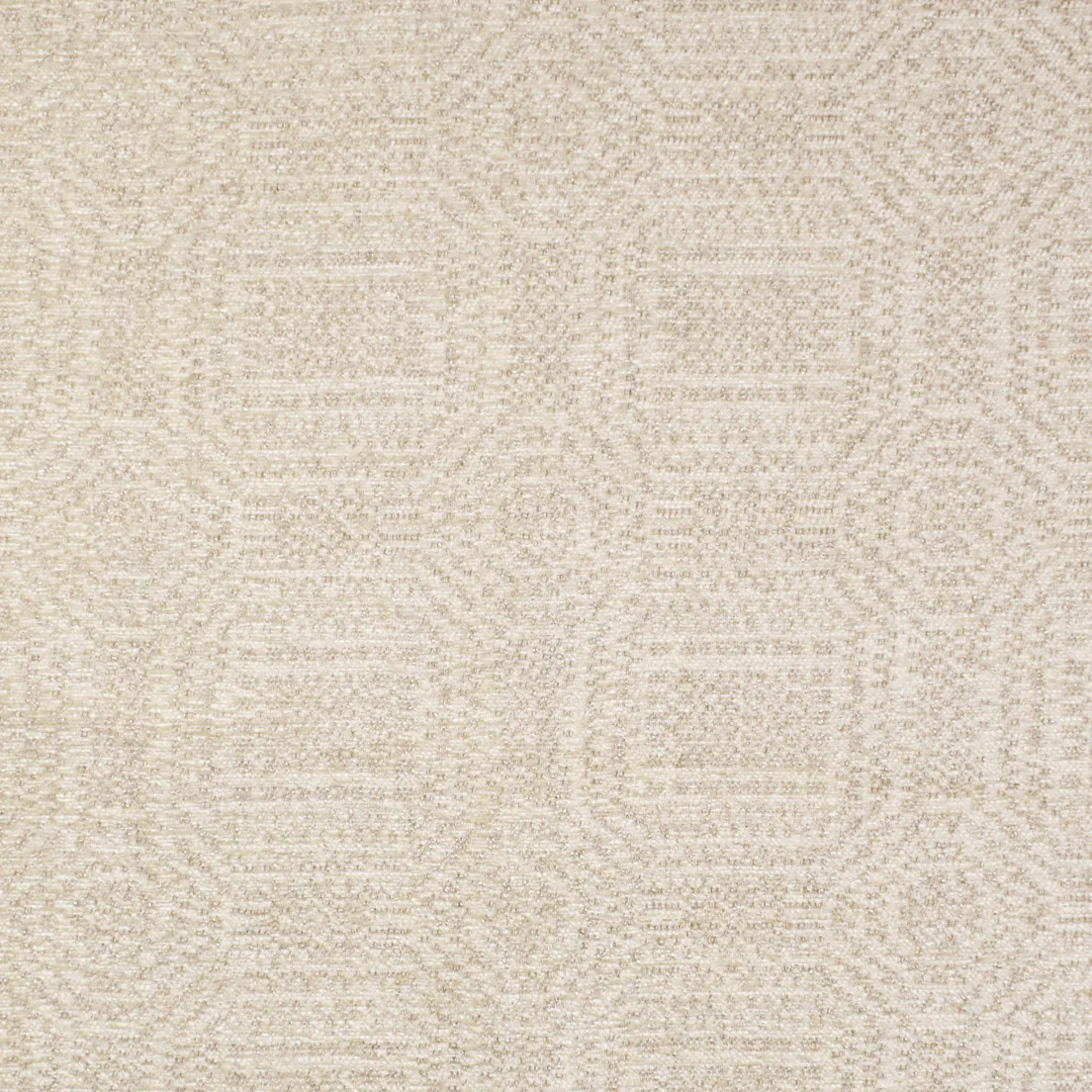 F3131 Ecru | Geometric, Beige - Greenhouse Fabric