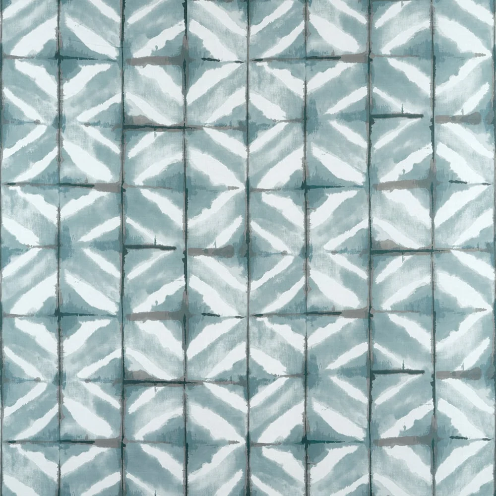 F924443 | Yutori Fabric Book, Water Blocks, Mineral - Thibaut Fabric