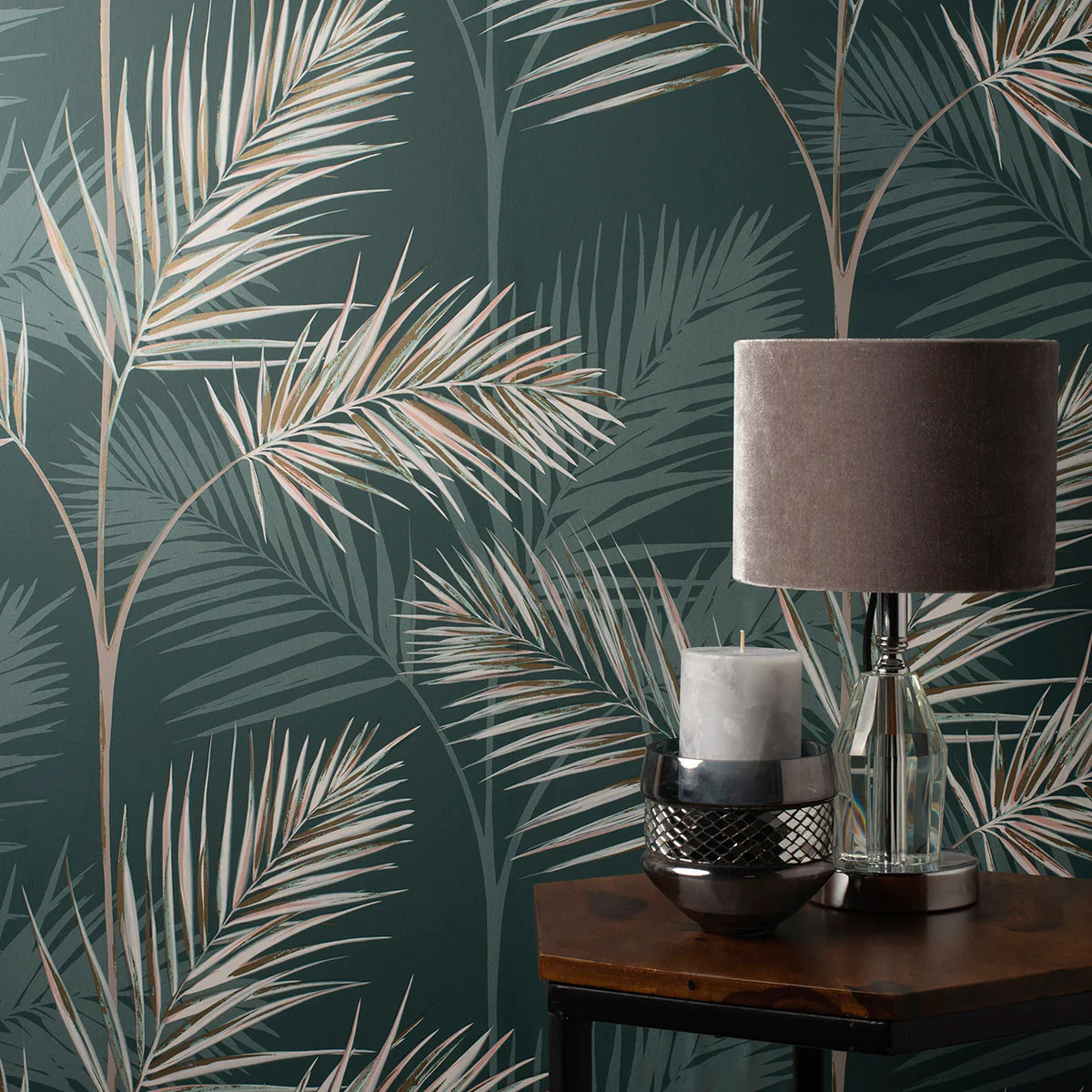 FD42679 | Medley, South Beach Evergreen Fronds - Brewster Wallpaper - Image 3