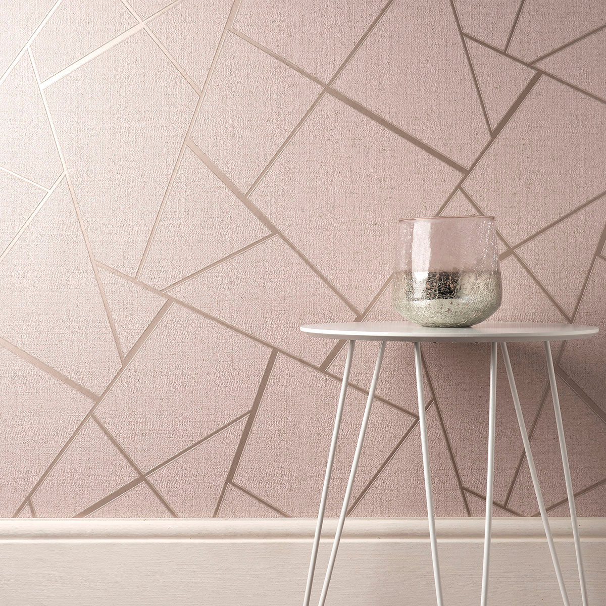 FD42682 | Medley, Quartz Blush Fractal - Brewster Wallpaper - Image 3