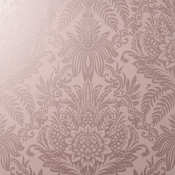 FD43775 | Medley, Signature Rose Damask - Brewster Wallpaper