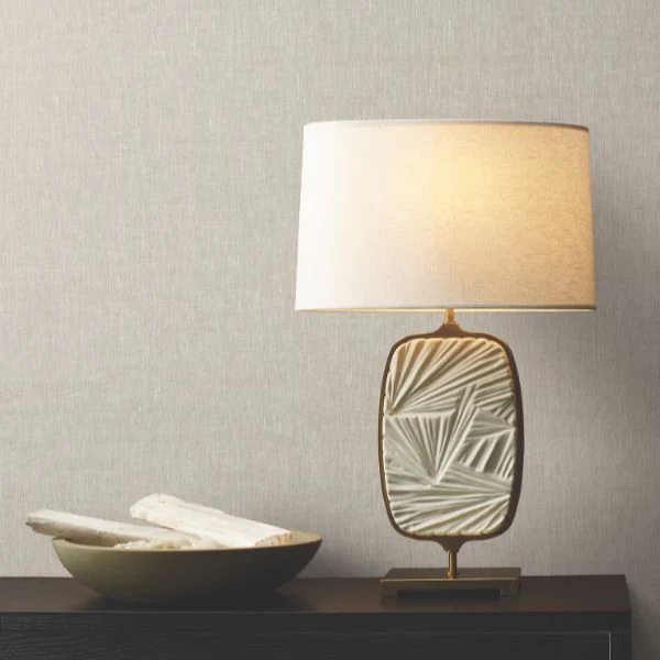 Grl88129 | Natural Palette Resource, Sheer Linen Silver Lining - Ronald Redding Wallpaper - Image 2