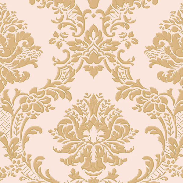 Im36406 | Silk Impressions 2, Pink Damask - Norwall Wallpaper