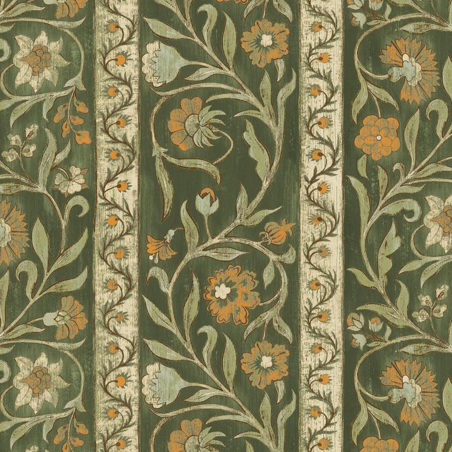 Jmw1046-11 | Potter Stripe, Green Stripes - Kravet Couture Wallpaper - Jmw1046.11.0