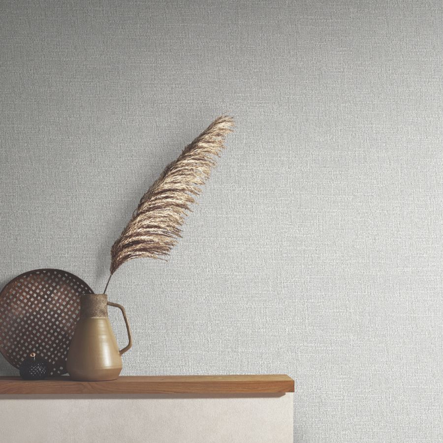 Ma34911 | Opulent Accents, Highland Tweed Grey Faux Fabric - Antonina Vella Wallpaper - Image 3