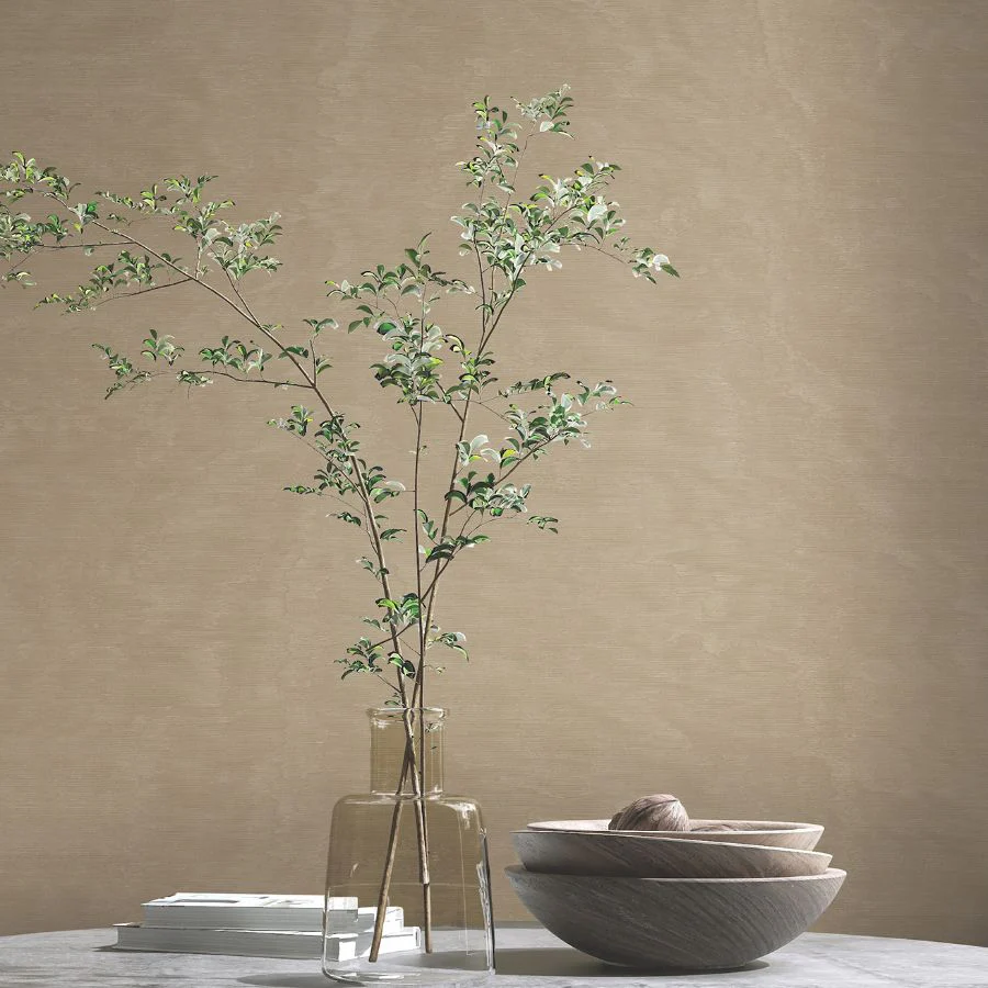 Ma34922 | Opulent Accents, Shimmering Moire Taupe Textured - Antonina Vella Wallpaper - Image 2