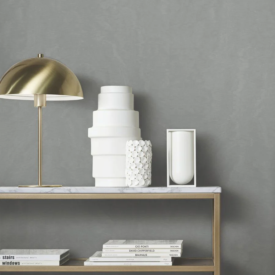 Ma34924 | Opulent Accents, Shimmering Moire Pewter Textured - Antonina Vella Wallpaper - Image 3