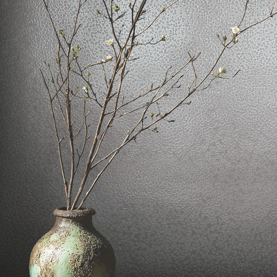 Ma34957 | Opulent Accents, Hudson Pewter Hammered Metal - Antonina Vella Wallpaper - Image 2