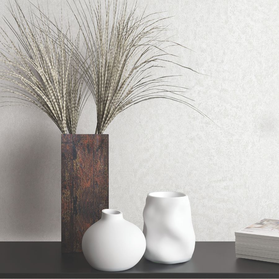 Ma35544 | Opulent Accents, Jemma White Distressed - Antonina Vella Wallpaper - Image 2