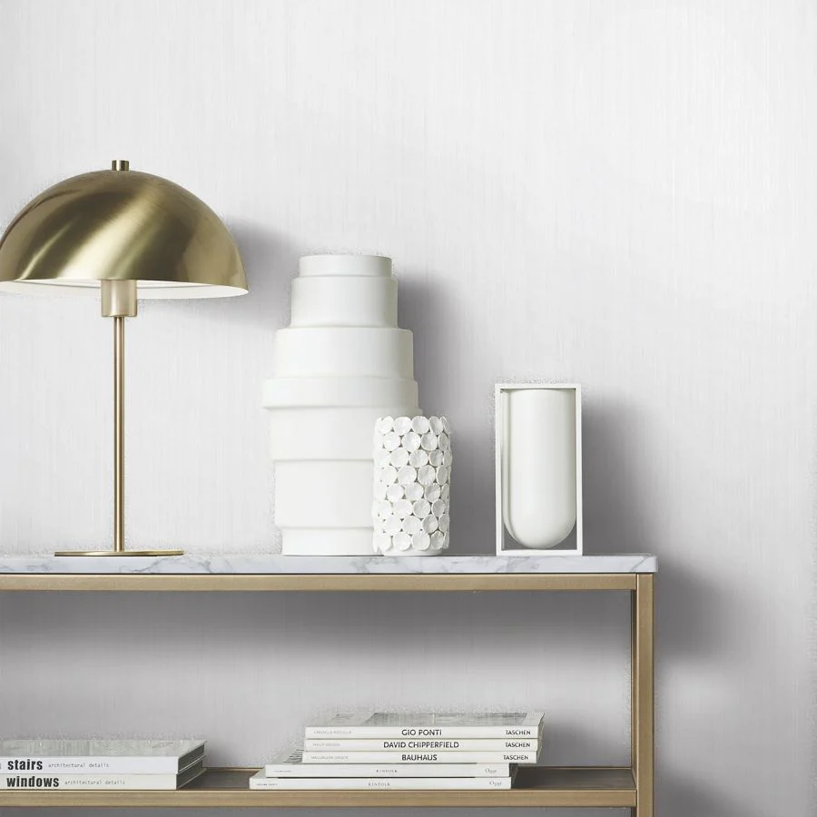 Ma35829 | Opulent Accents, Indra White Striated - Antonina Vella Wallpaper - Image 3