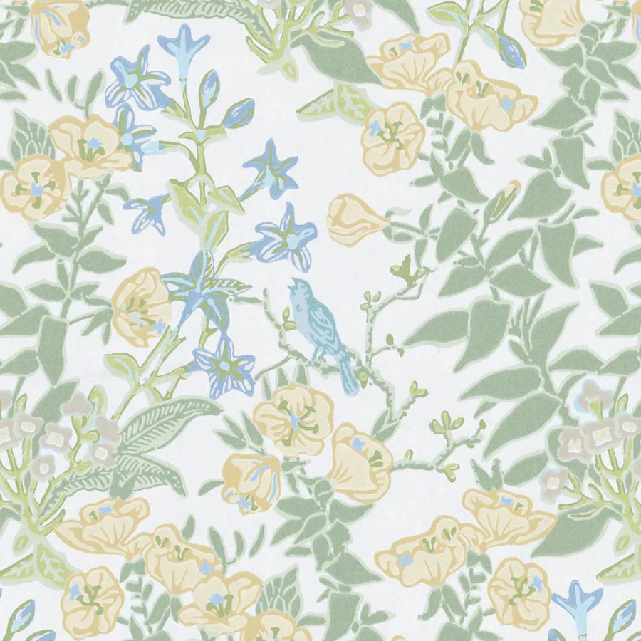 P2026101-415 | Plumeria Paper, Yellow Botanical - Lee Jofa Wallpaper - P2026101.415.0