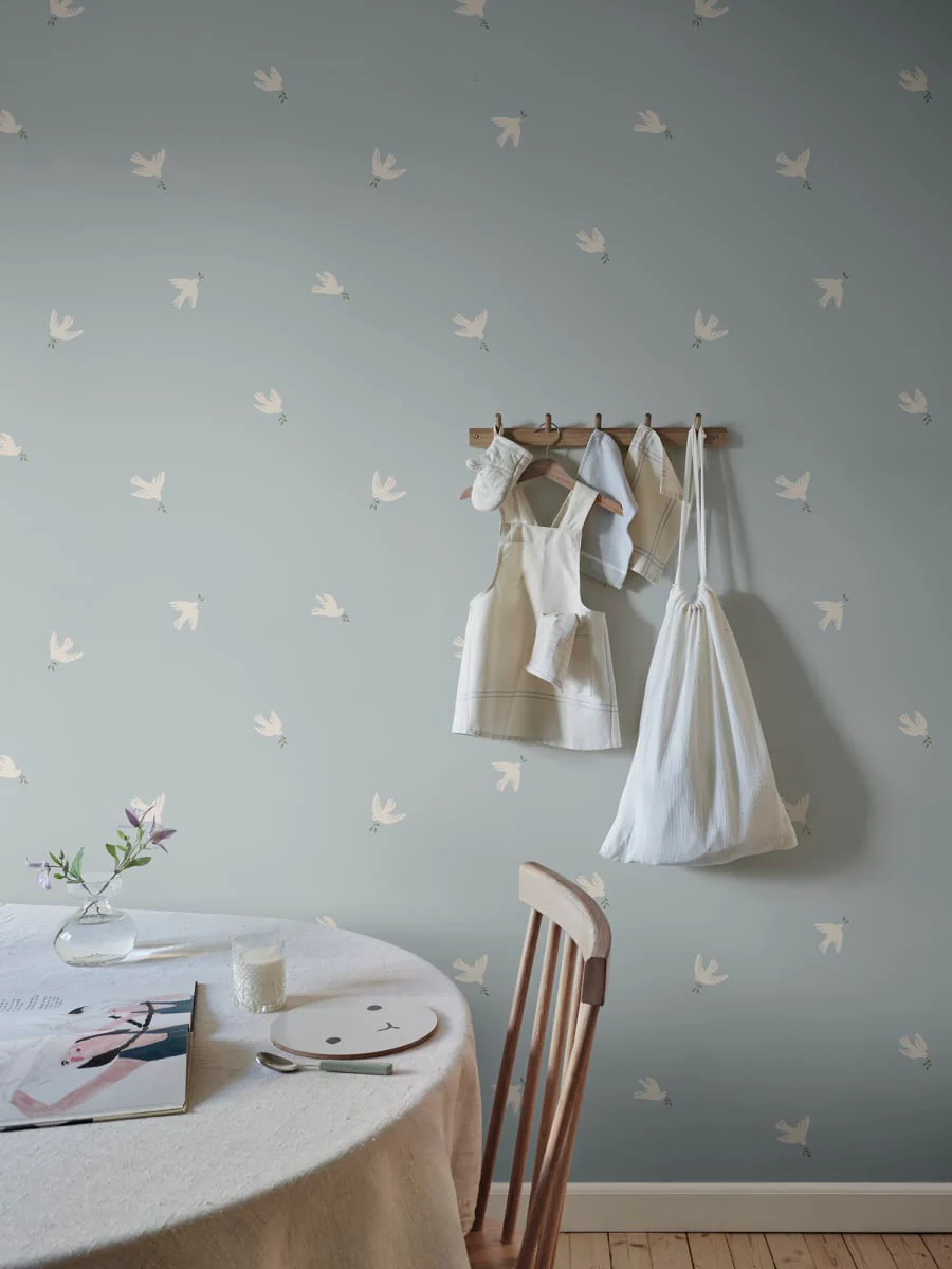 S10624 | Frida, Light Blue - Sandberg Wallpaper - Image 2