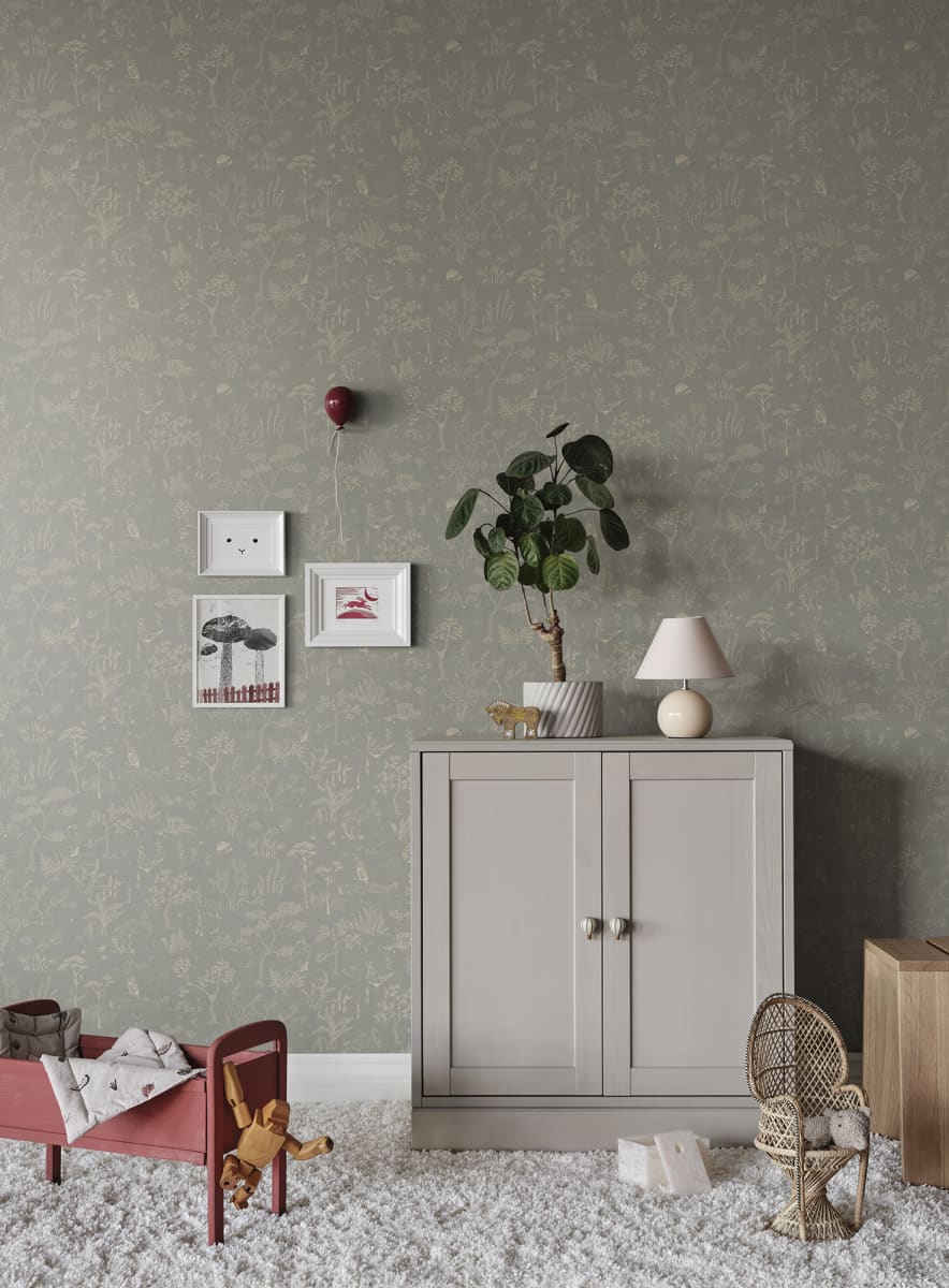 S10640 | Hollie, Misty Blue - Sandberg Wallpaper - Image 2