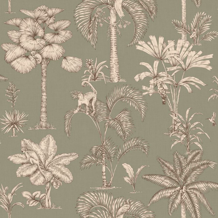 S10651 | Adele, Green - Sandberg Wallpaper