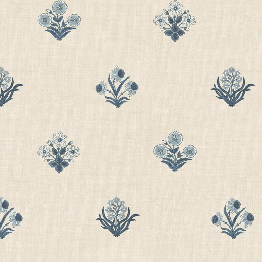 S10817 | Amy, Blue - Sandberg Wallpaper