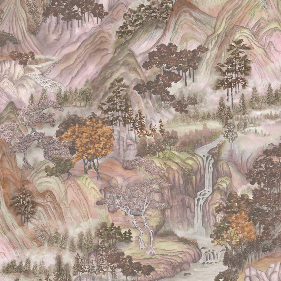 Sample - 126/11042 | Mountainscape, Autumnal Chinoiserie - Cole & Son Wallpaper