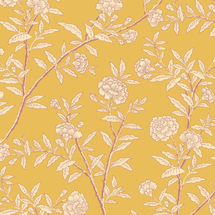 Sample - 127/3015 | Roseberry, Marigold Chinoiserie - Cole & Son Wallpaper