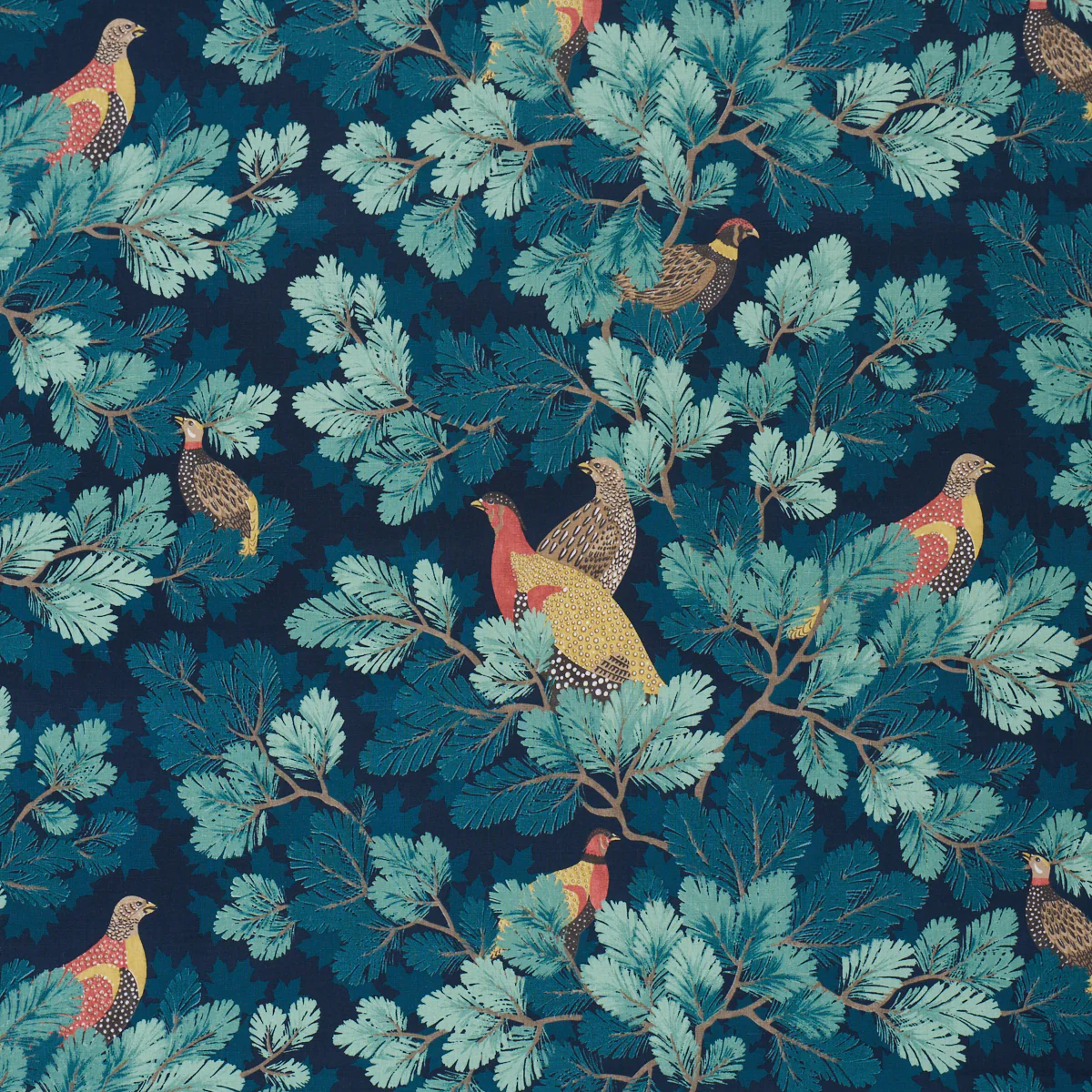 Sample - 182252 | Covey Hedge, Midnight - Schumacher Fabric