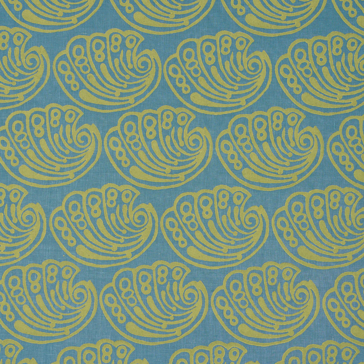 Sample - 182751 | Ramsgate Hand Block, Seaweed - Schumacher Fabric