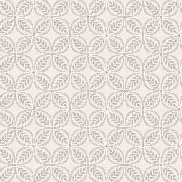Sample - 4164-M1833 Advantage Wallpaper, Morgrove Grey Trellis Westbury Forest