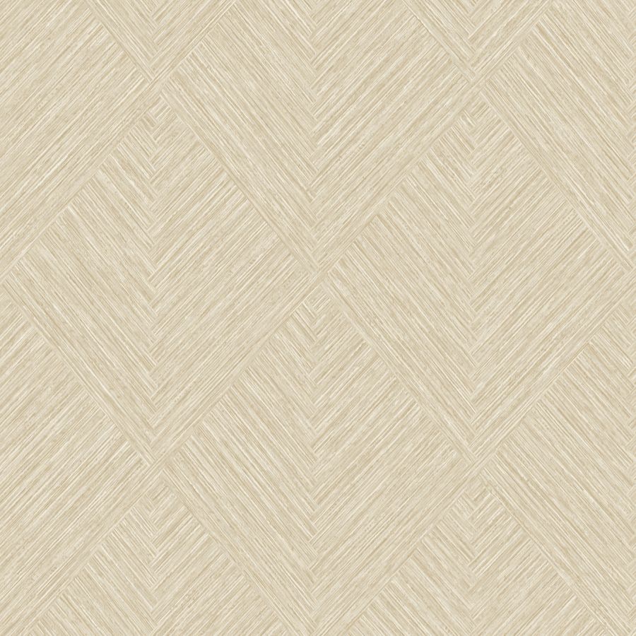 Sample - 4191-83044 Chesapeake Wallpaper, Hollis Light Brown Textured Diamond Kitchen & Bath