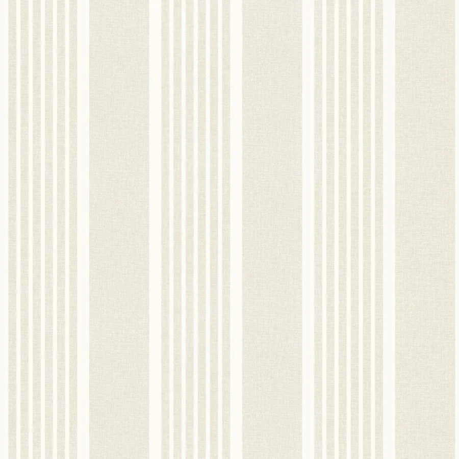Sample - 4192-83433 Chesapeake Wallpaper, Bingley Beige Embellished Stripe Plaid & Stripe