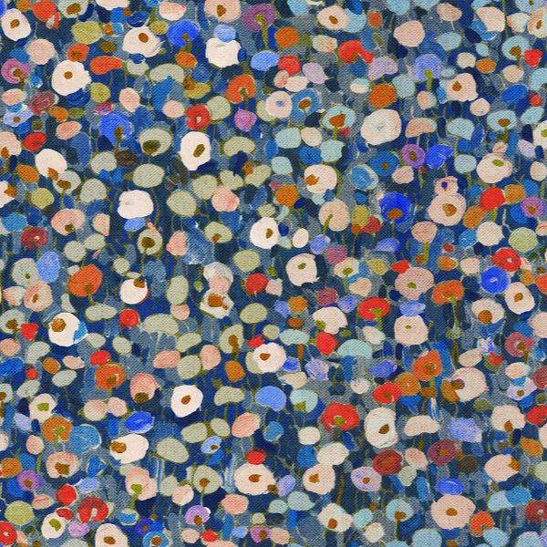 Sample - 4193-7442 A-Street Wallpaper, Prato Blue Petite Floral Portofino