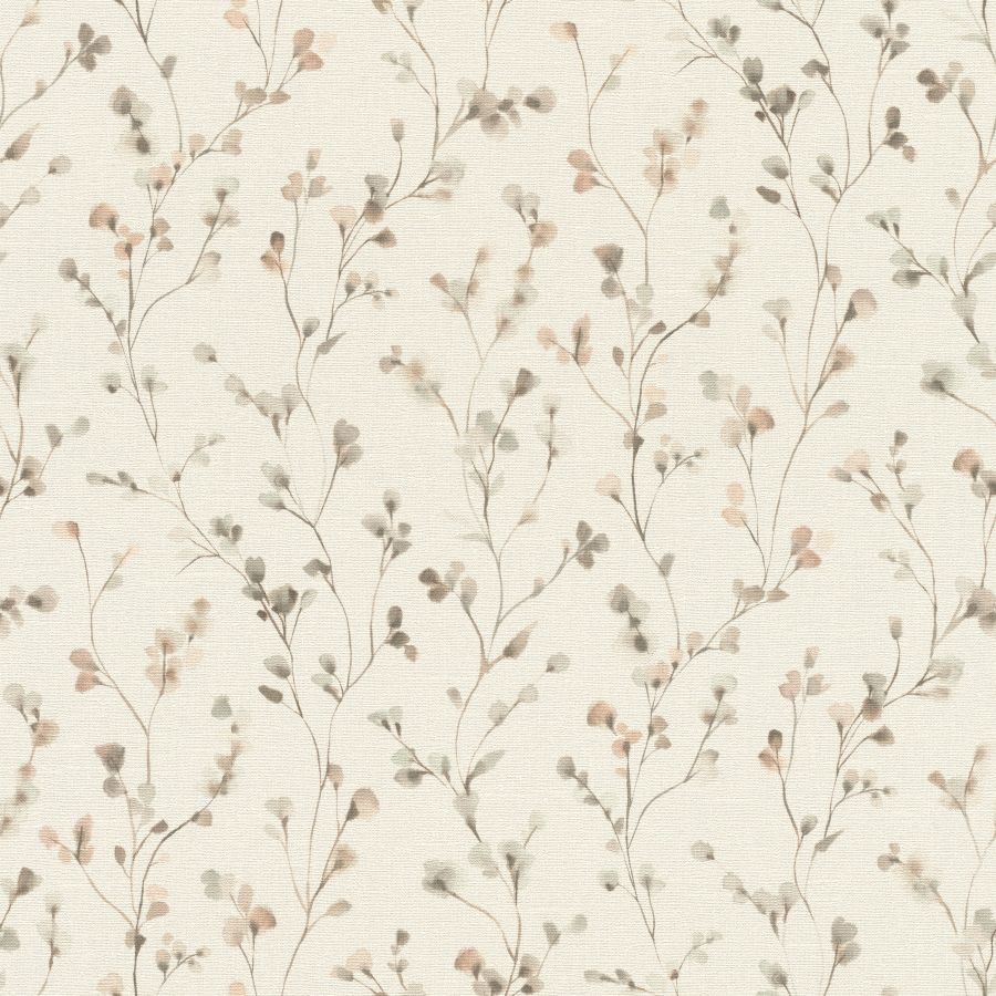 Sample - 4202-486131 A-Street Wallpaper, Romy Neutral Springtime Trail Springhill