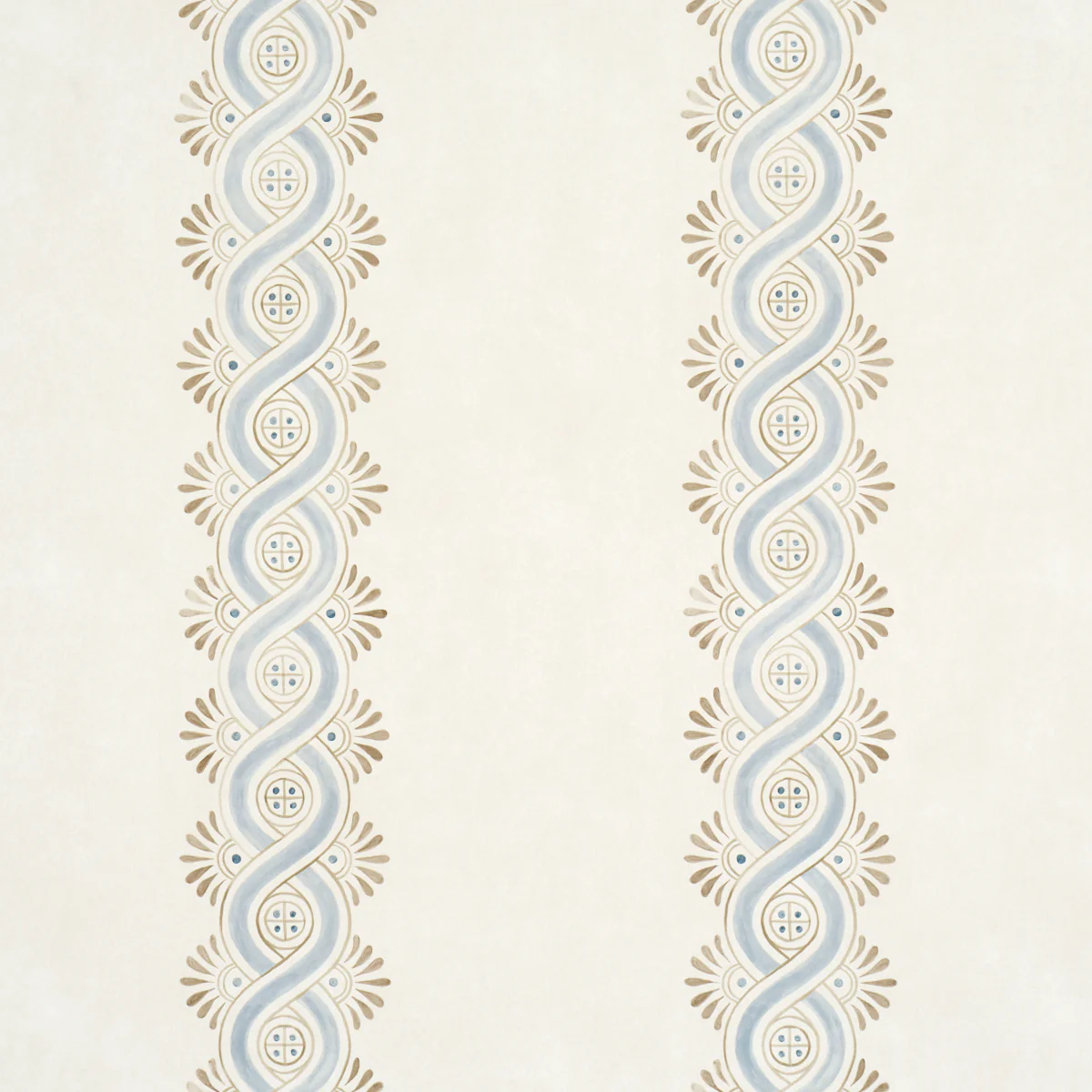 Sample - 5016460 | Leonidis Stripe, Blue - Schumacher Wallpaper