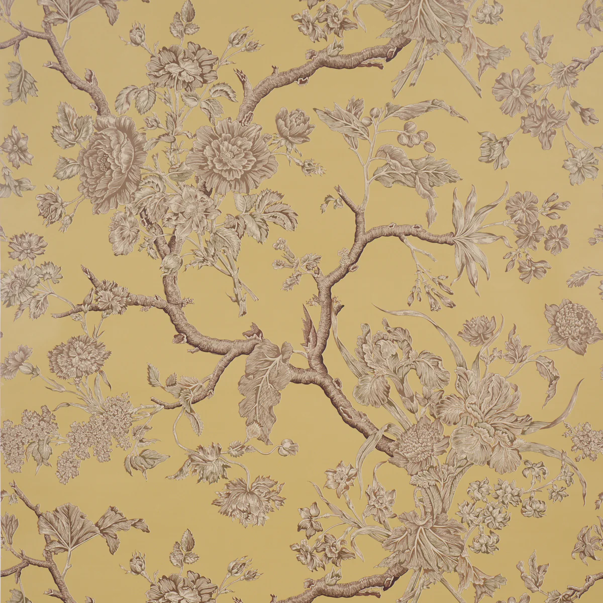 Sample - 5017971 | Inverness Garden, Buttercup - Schumacher Wallpaper