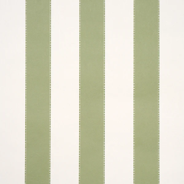 Sample - 5018155 | Louise Stripe, Moss - Schumacher Wallpaper