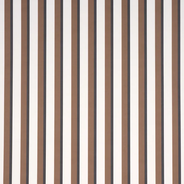 Sample - 5018224 | Rigsby Stripe, Umber - Schumacher Wallpaper