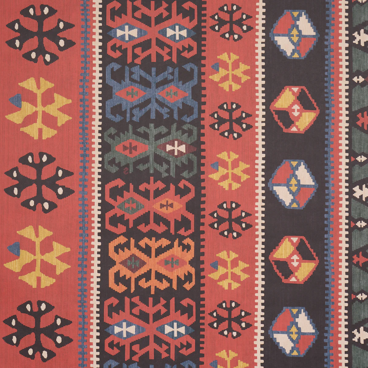 Sample - 5018320 | Sahane, Pomegranate Red - Schumacher Wallpaper