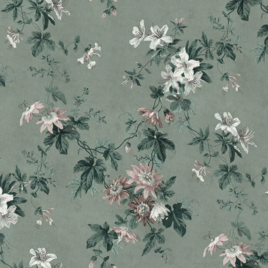 Sample - 623-26 | Faded Passion, Sage Green - Sandberg Mural
