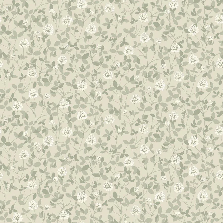Sample - 6977 | Klover, Sage - Borastapeter Wallpaper