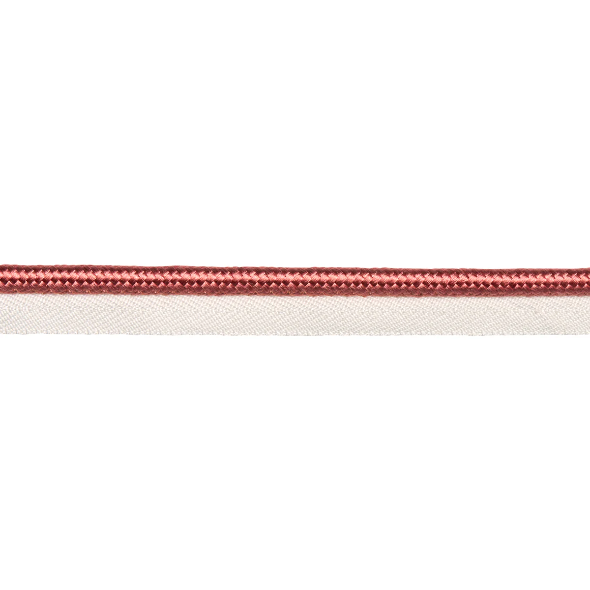 Sample - 74578 | Gustave Silk Lip Cord Wide, Coral - Schumacher Trim